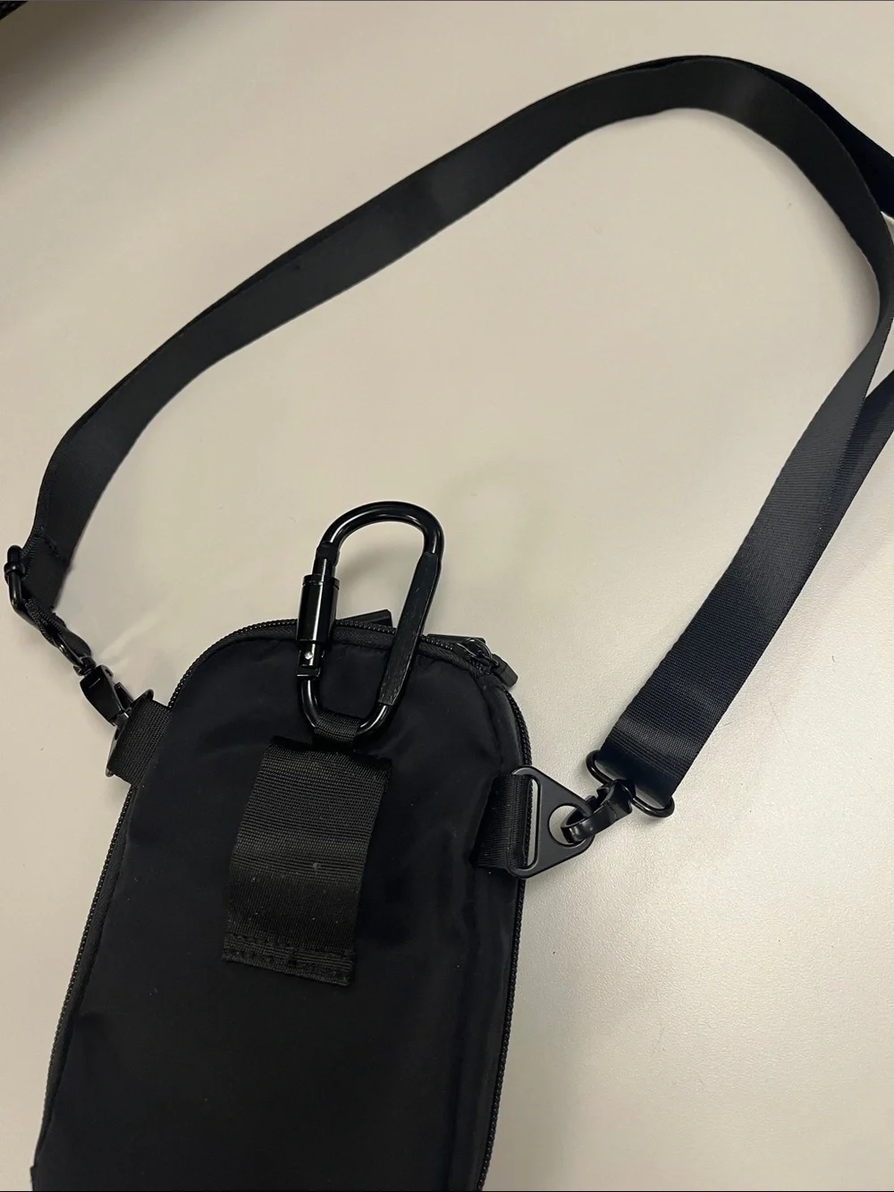 HKWIP Black Nylon Excelsior Anti-Theft Everyday Crossbody Bag